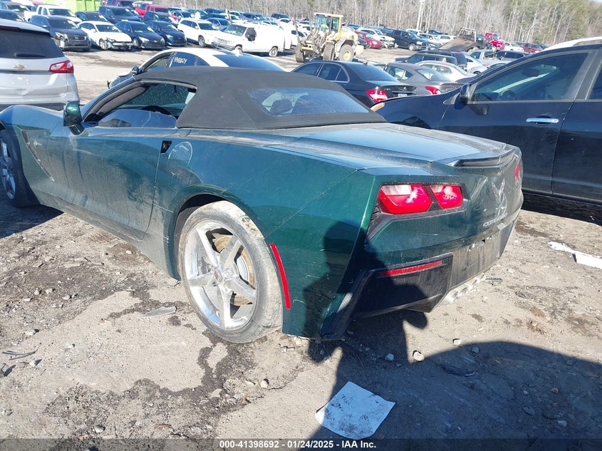 2014 CHEVROLET CORVETTE STINGRAY VIN: 1G1YF3D73E5128925