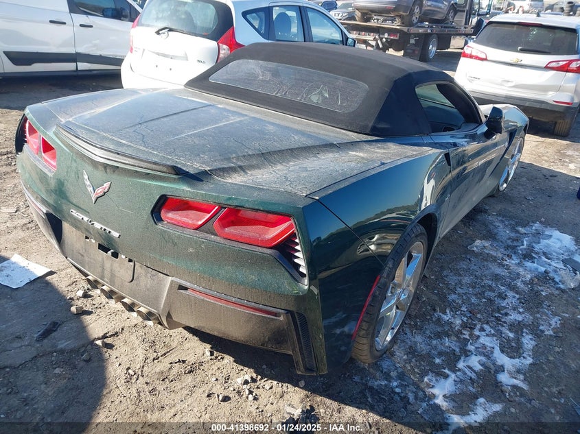 2014 CHEVROLET CORVETTE STINGRAY VIN: 1G1YF3D73E5128925