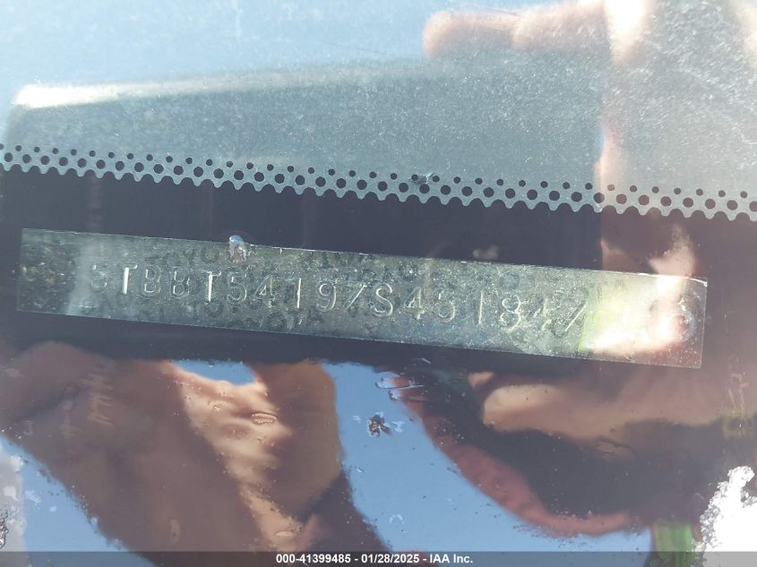 2007 Toyota Tundra Sr5 4.7L V8 VIN: 5TBBT54197S451847 Lot: 41399485