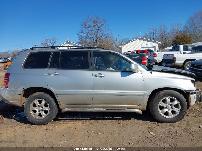 2001 Toyota Highlander V6 VIN: JTEGF21A910011897 Lot: 41399691