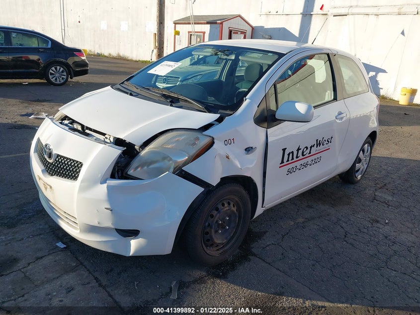 2008 TOYOTA YARIS VIN: JTDJT923085217635
