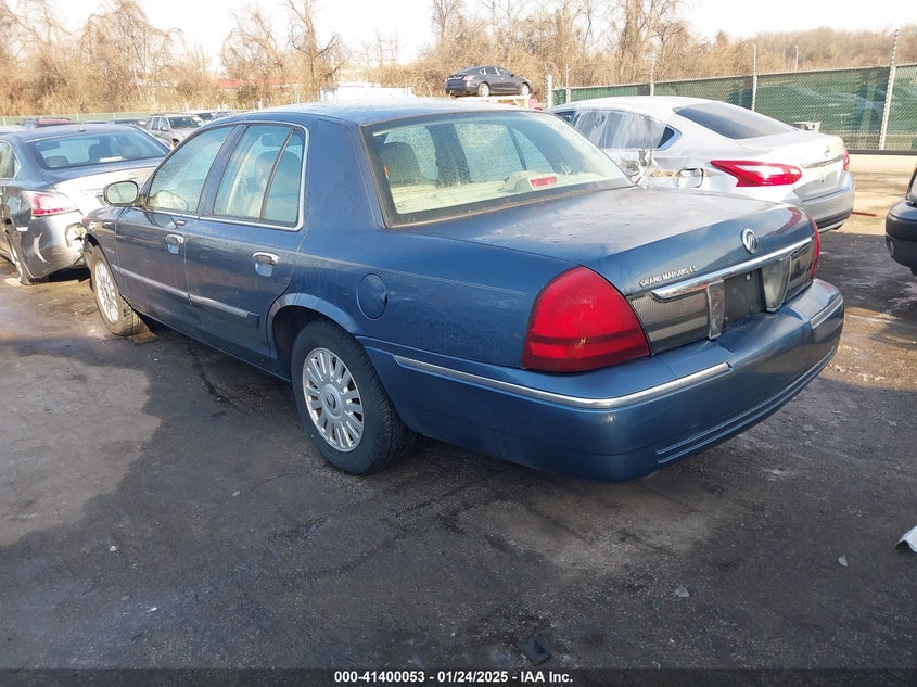 2007 MERCURY GRAND MARQUIS VIN: 2MEFM75V37X611212