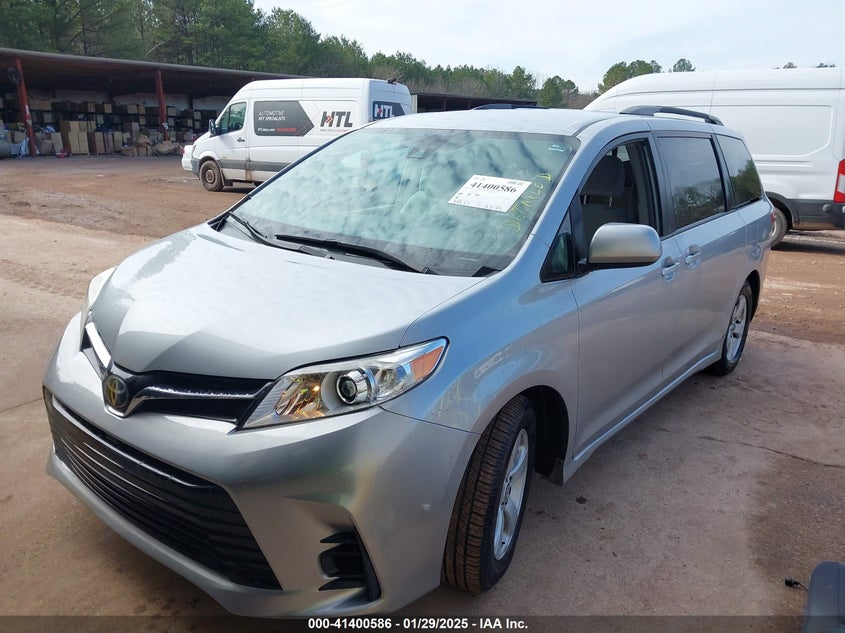 Vin: 5tdkz3dc3ks009554, lot: 41891092, toyota sienna le 8 passenger 20192