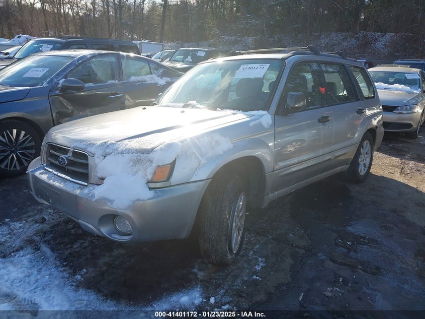 2005 Subaru Forester 2.5Xs silver suv gasoline JF1SG65685H751429 photo #3