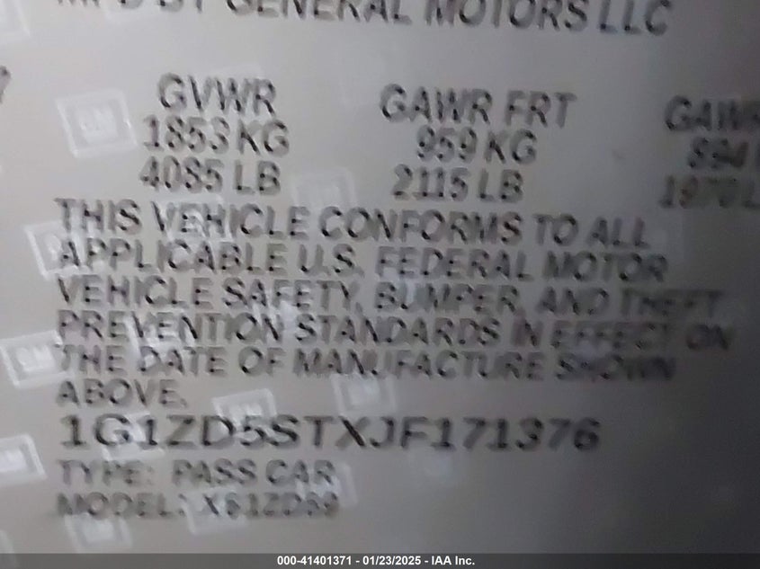 2018 CHEVROLET MALIBU LT - 1G1ZD5STXJF171376