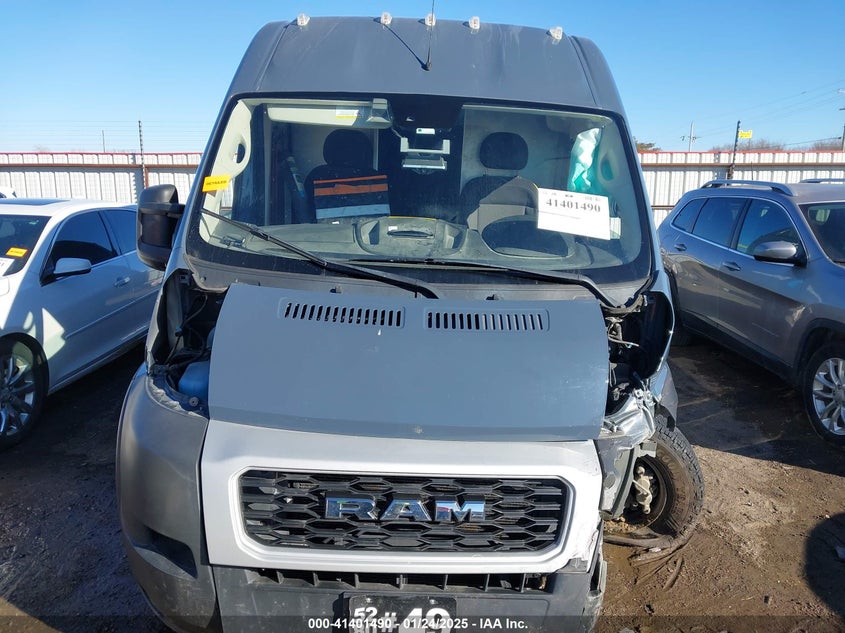 2021 Ram Promaster 3500 Cargo Van High Roof 159 Wb Ext VIN: 3C6MRVJG7ME586801 Lot: 41401490