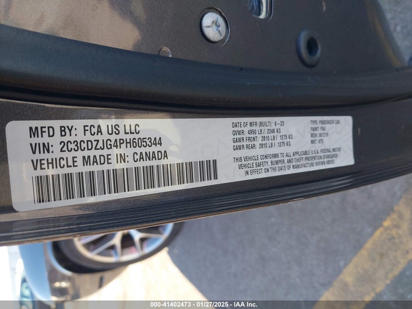 2023 DODGE CHALLENGER GT - 2C3CDZJG4PH605344