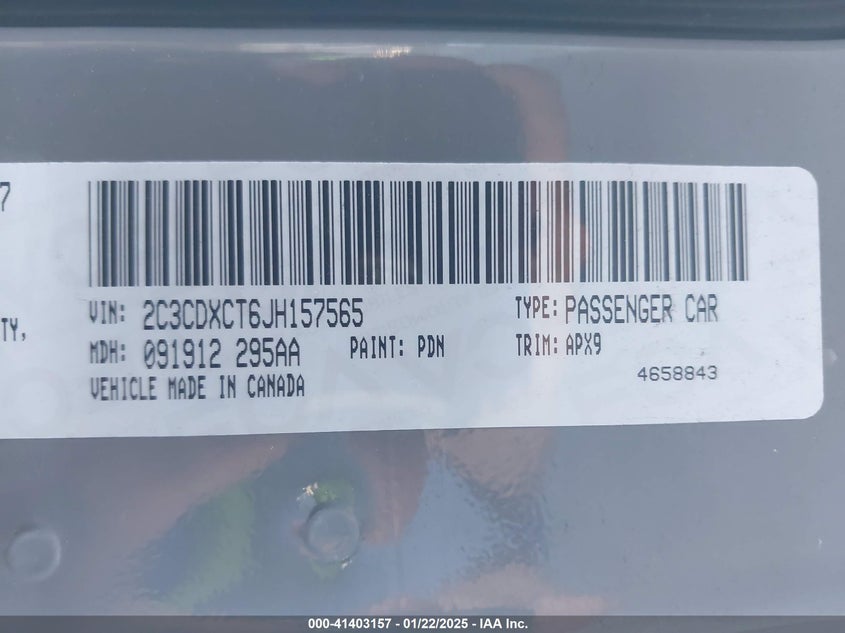 2018 DODGE CHARGER R/T RWD - 2C3CDXCT6JH157565