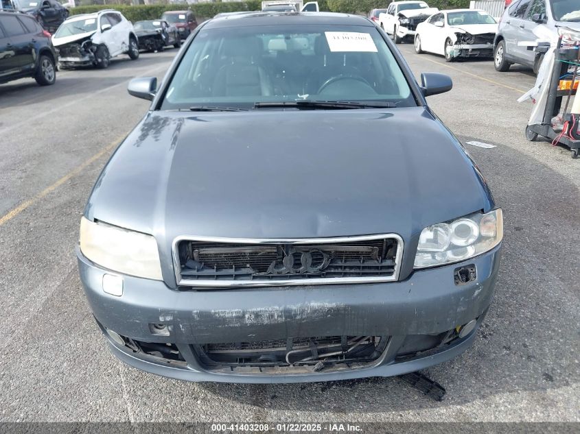 2004 Audi A4 1.8T VIN: WAUJC68E44A214310 Lot: 41403208