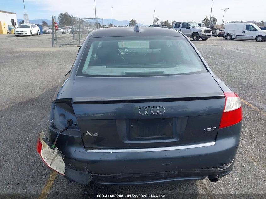 2004 Audi A4 1.8T VIN: WAUJC68E44A214310 Lot: 41403208