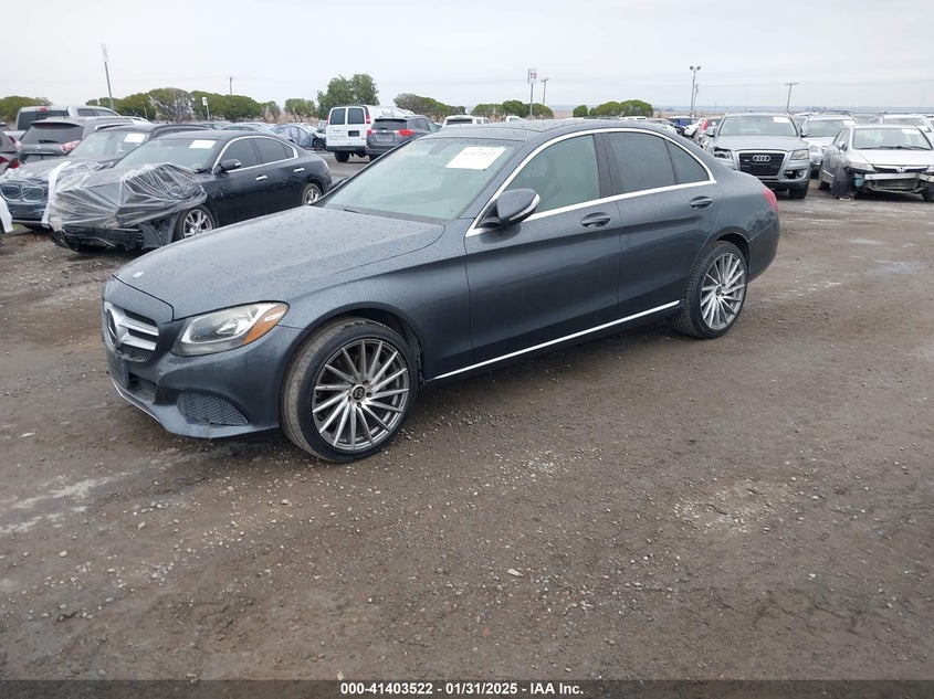 Vin: 55swf4kb3fu039818, lot: 41894029, mercedes-benz c 300 4matic/luxury 4matic/sport 4matic 20152