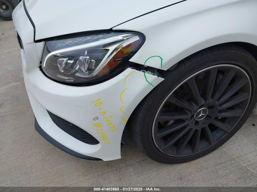 2018 MERCEDES-BENZ AMG C 43 VIN: WDDWK6EBXJF654008