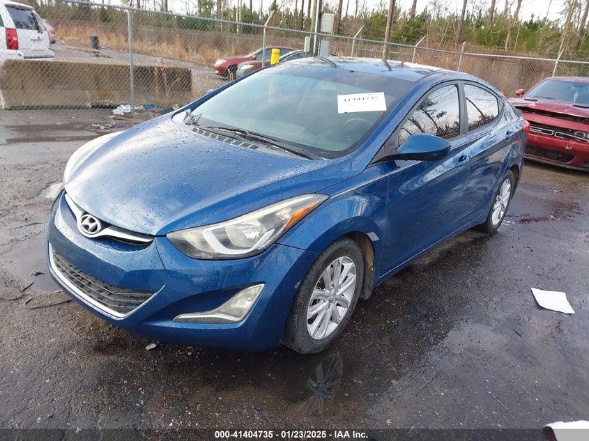 2014 HYUNDAI ELANTRA VIN: KMHDH4AE7EU031558