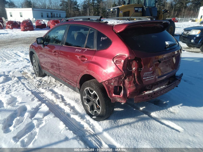 Vin: jf2gpagc6eh310504, lot: 41895908, subaru xv crosstrek 2.0i limited 20143