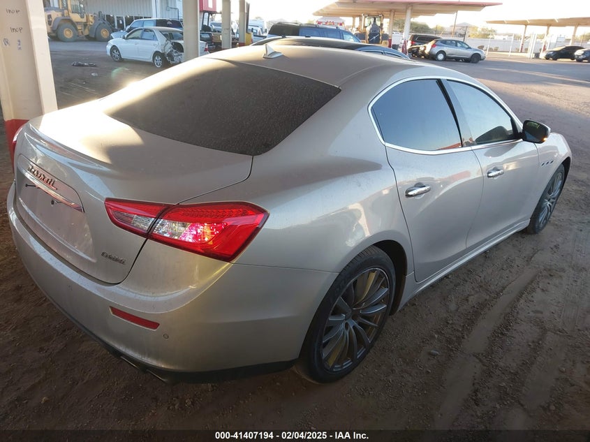Vin: zam57rsa9h1195609, lot: 41897714, maserati ghibli s 20174