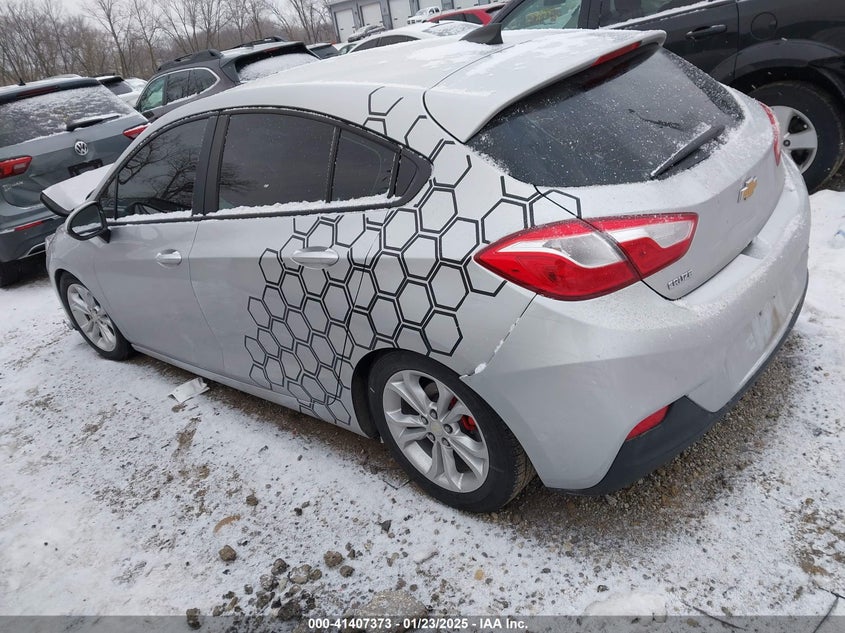 2019 CHEVROLET CRUZE VIN: 3G1BC6SM9KS588889