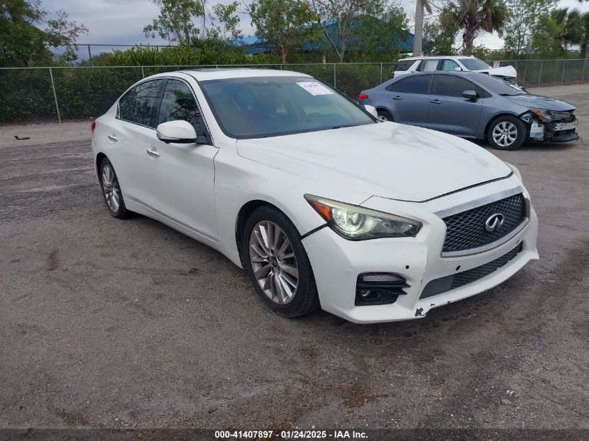 VIN JN1BV7AP2EM670148 2014 INFINITI Q50 no.1