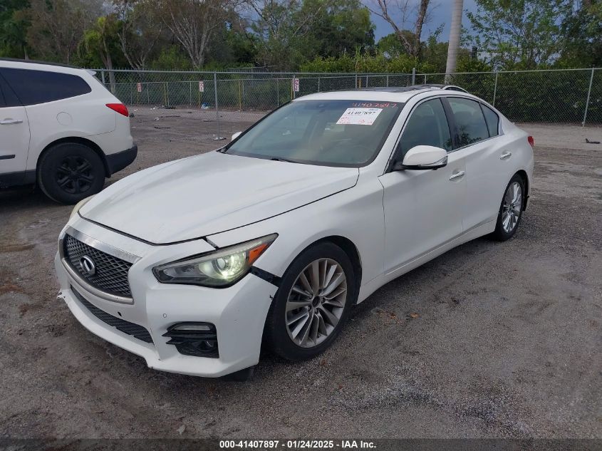 VIN JN1BV7AP2EM670148 2014 INFINITI Q50 no.2