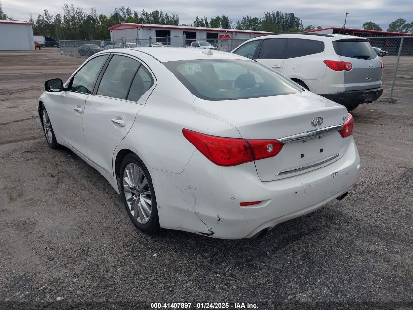 VIN JN1BV7AP2EM670148 2014 INFINITI Q50 no.3