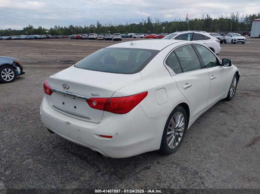 VIN JN1BV7AP2EM670148 2014 INFINITI Q50 no.4