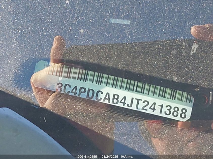 2018 Dodge Journey Se VIN: 3C4PDCAB4JT241388 Lot: 41408551