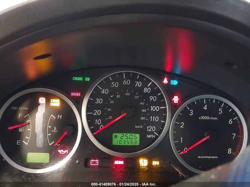 2006 Subaru Impreza Outback Sport VIN: JF1GG68696H807591 Lot: 41409076