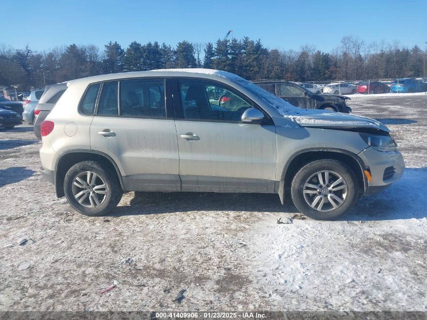 2013 Volkswagen Tiguan S VIN: WVGBV3AX1DW601892 Lot: 41409906