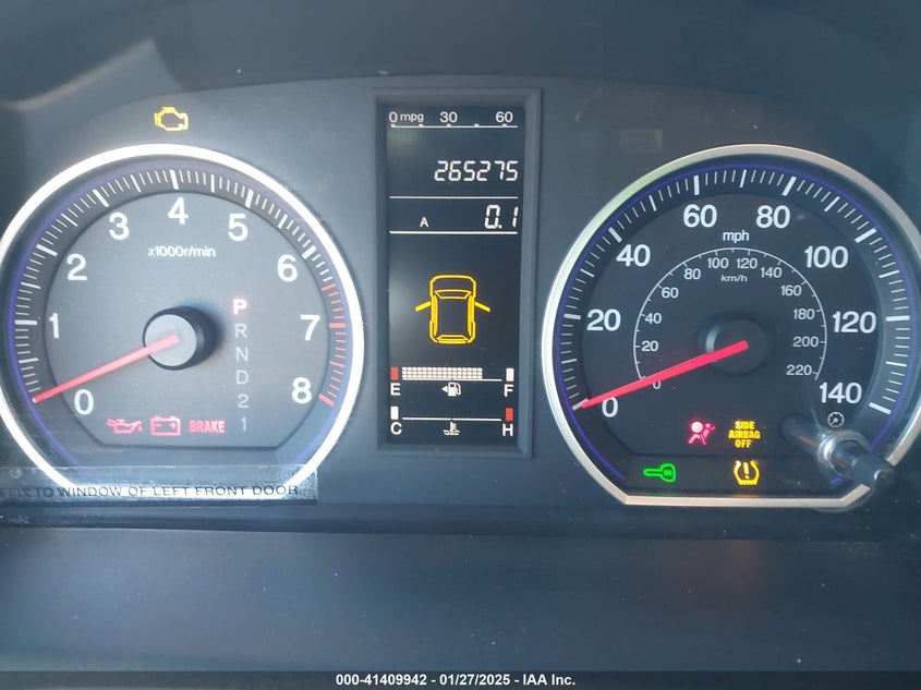 2009 HONDA CR-V VIN: 5J6RE38389L033844