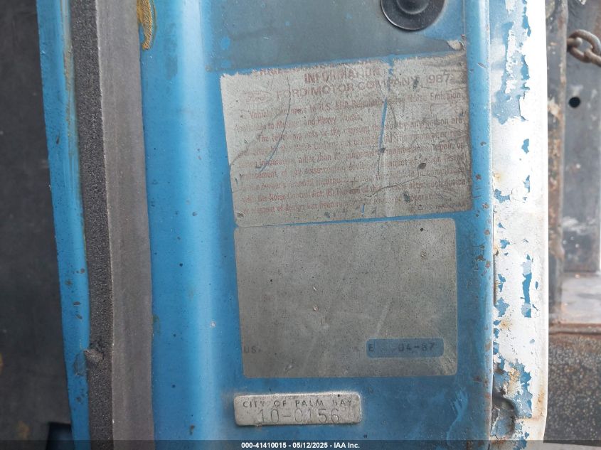 1987 Ford L-Series Lt8000 VIN: 1FDYU80U5HVA35474 Lot: 41410015