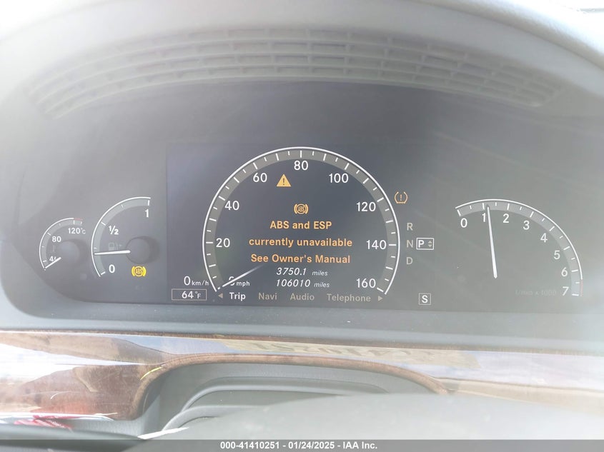 2007 MERCEDES-BENZ S 550 VIN: WDDNG71X37A079454