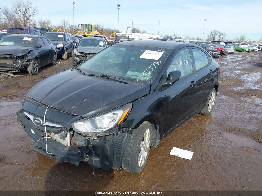 2013 Hyundai Accent Gls VIN: KMHCU4AE6DU479201 Lot: 41410272