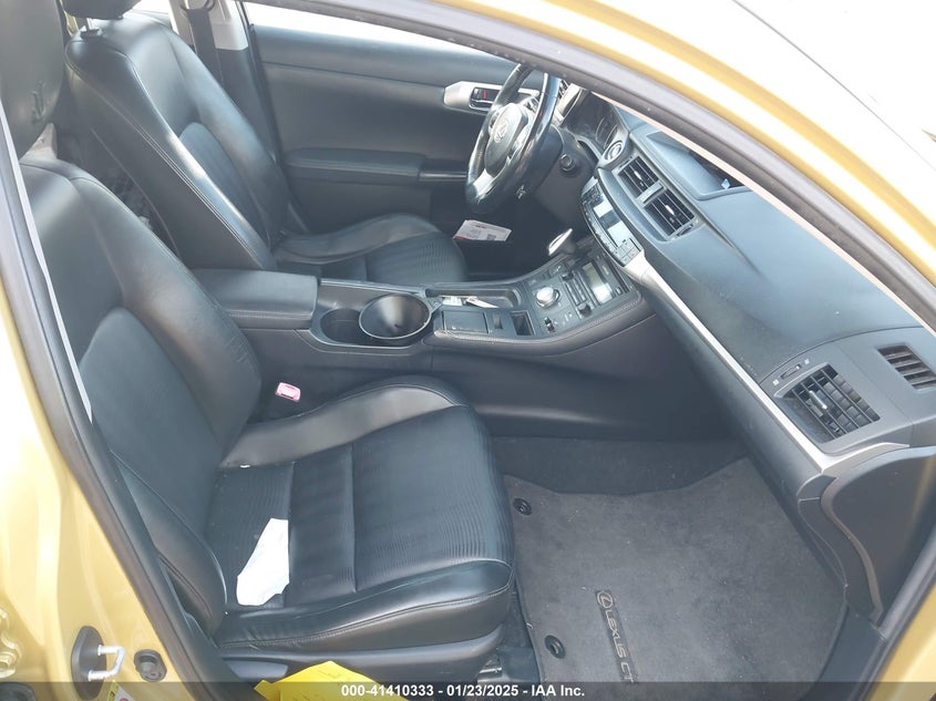 2012 LEXUS CT 200H VIN: JTHKD5BH8C2077347