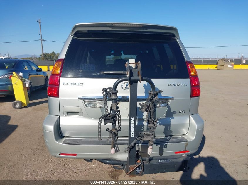 2005 Lexus Gx 470 VIN: JTJBT20X250071861 Lot: 41410926