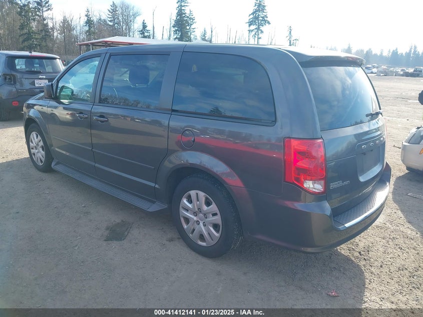 Vin: 2c4rdgbg6gr244797, lot: 41902661, dodge grand caravan se 20163