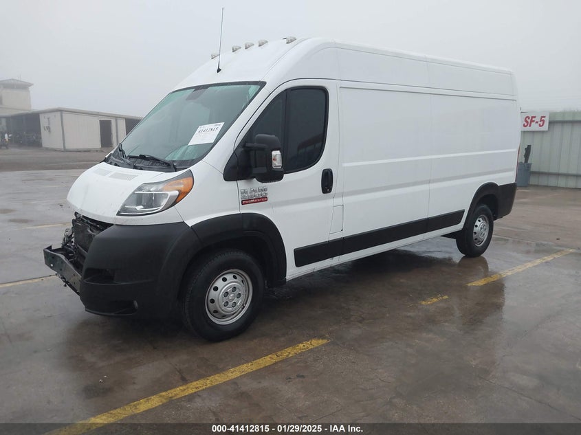 VIN 3C6LRVDG6ME543915 2021 RAM PROMASTER 2500 HIGH ROOF 159 WB