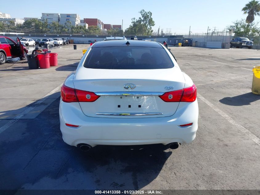 2016 Infiniti Q50 3.0T Premium VIN: JN1EV7AP1GM306433 Lot: 41413358