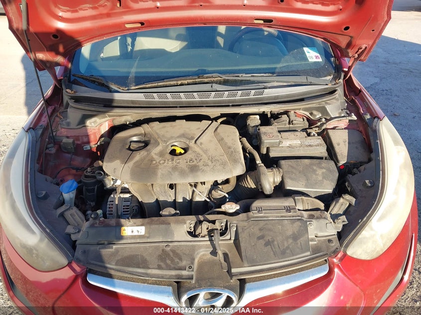 2016 HYUNDAI ELANTRA VIN: 5NPDH4AE0GH743606