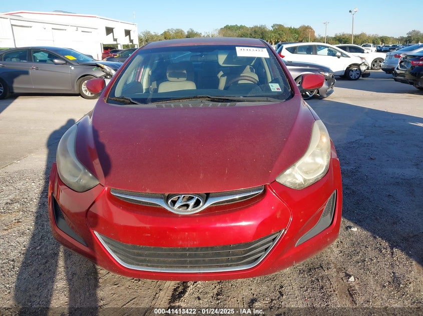 2016 HYUNDAI ELANTRA VIN: 5NPDH4AE0GH743606