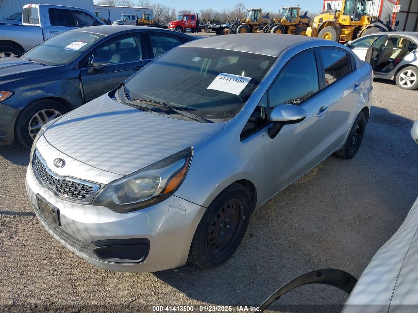 VIN KNADM4A3XD6176804 2013 KIA Rio, LX no.2