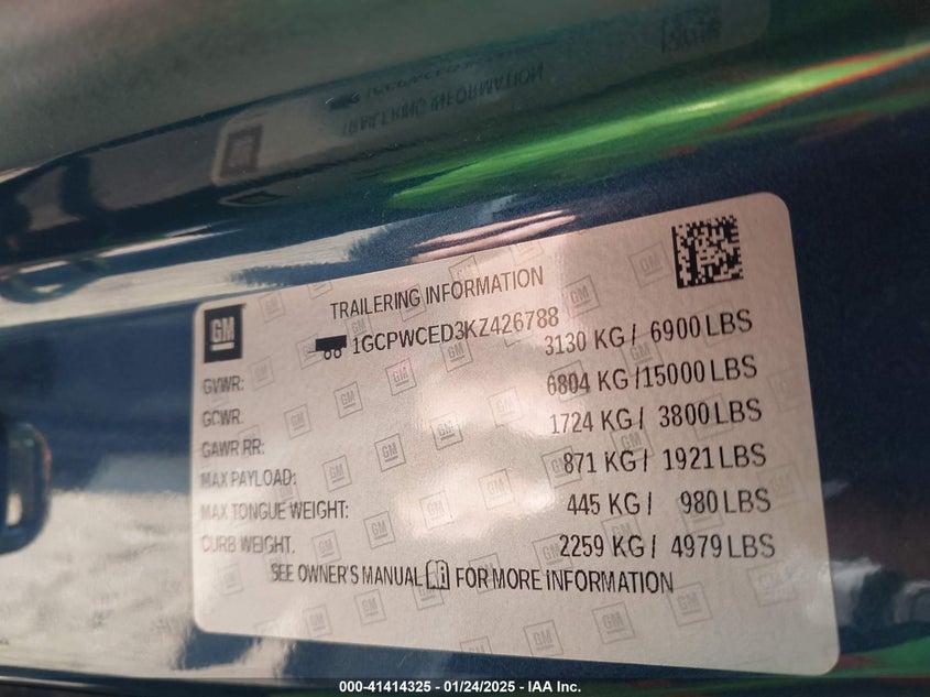 2019 CHEVROLET SILVERADO 1500 LT - 1GCPWCED3KZ426788