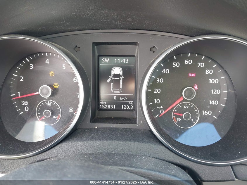 2010 VOLKSWAGEN GOLF VIN: WVWAB7AJ6AW403297