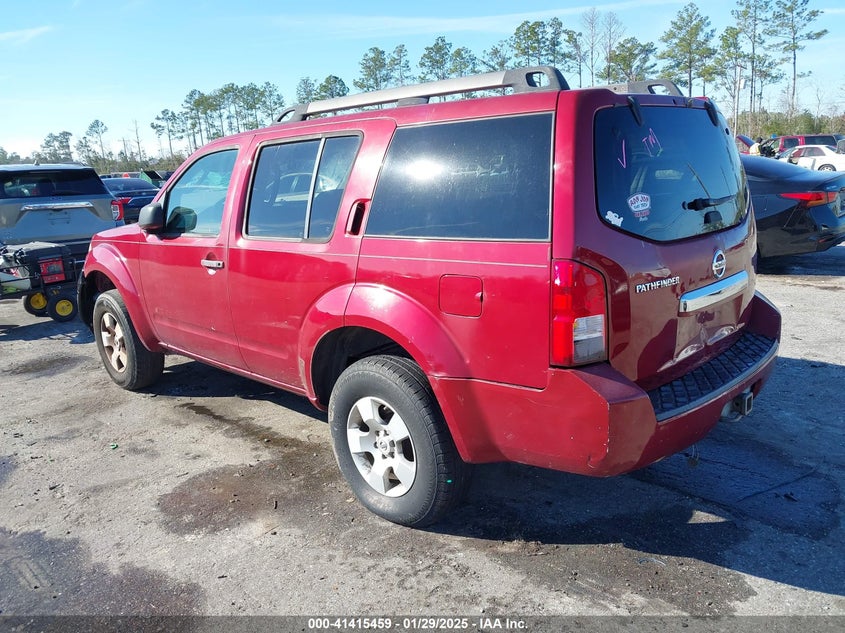 2008 NISSAN PATHFINDER VIN: 5N1AR18U78C658637