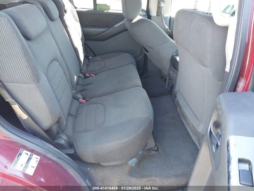 2008 NISSAN PATHFINDER VIN: 5N1AR18U78C658637