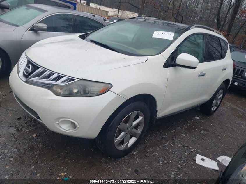 2009 NISSAN MURANO VIN: JN8AZ18WX9W203808