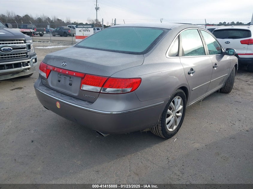 2006 HYUNDAI AZERA VIN: KMHFC46F26A133300