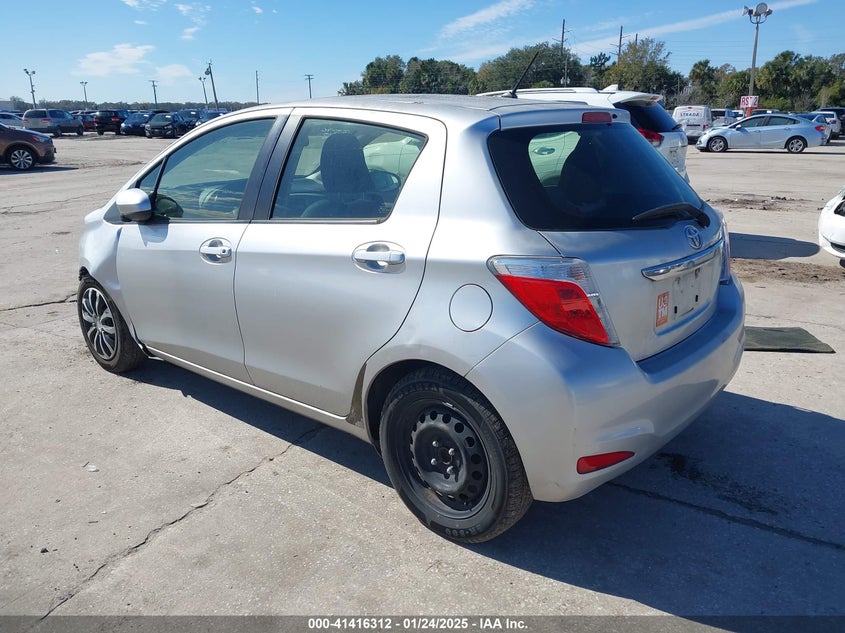 2014 TOYOTA YARIS VIN: JTDKTUD3XED586881