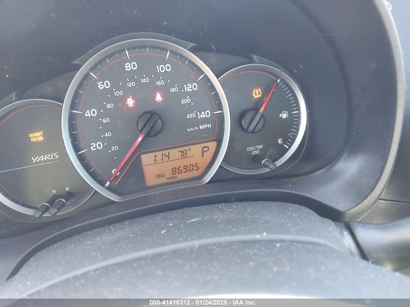 2014 TOYOTA YARIS VIN: JTDKTUD3XED586881