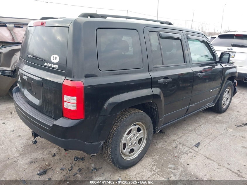 2016 JEEP PATRIOT SPORT - 1C4NJPBA9GD589022