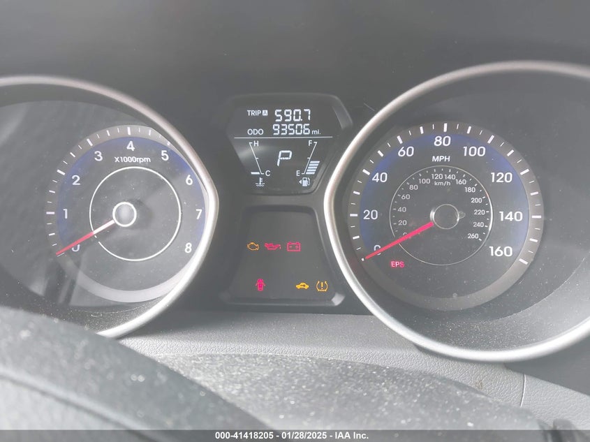 2013 HYUNDAI ELANTRA VIN: KMHDH4AE3DU795972