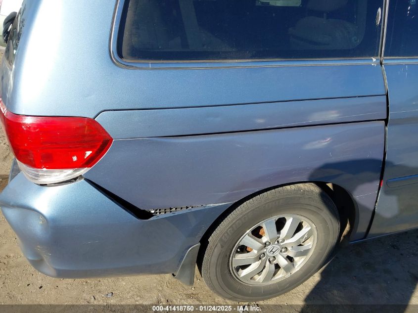 2009 Honda Odyssey Ex-L VIN: 5FNRL387698058792 Lot: 41418750